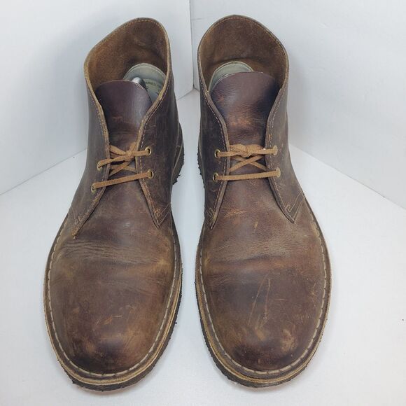 Clarks Men’s Desert Boots Leather Crepe Sole 8.5M Brown Chukka Shoes Classic main image 6